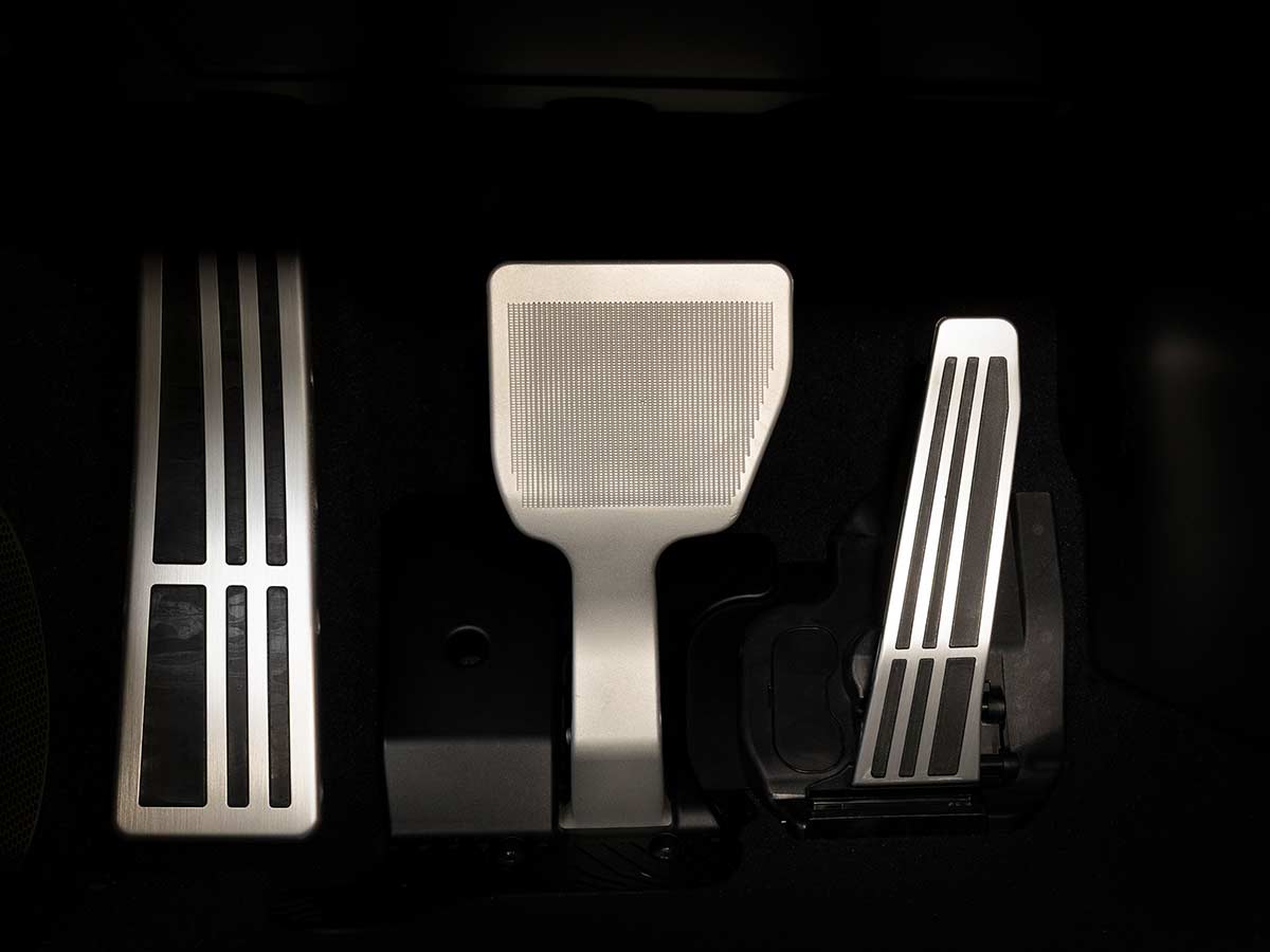 toyota gr gt v8 hybrid supercar pedals