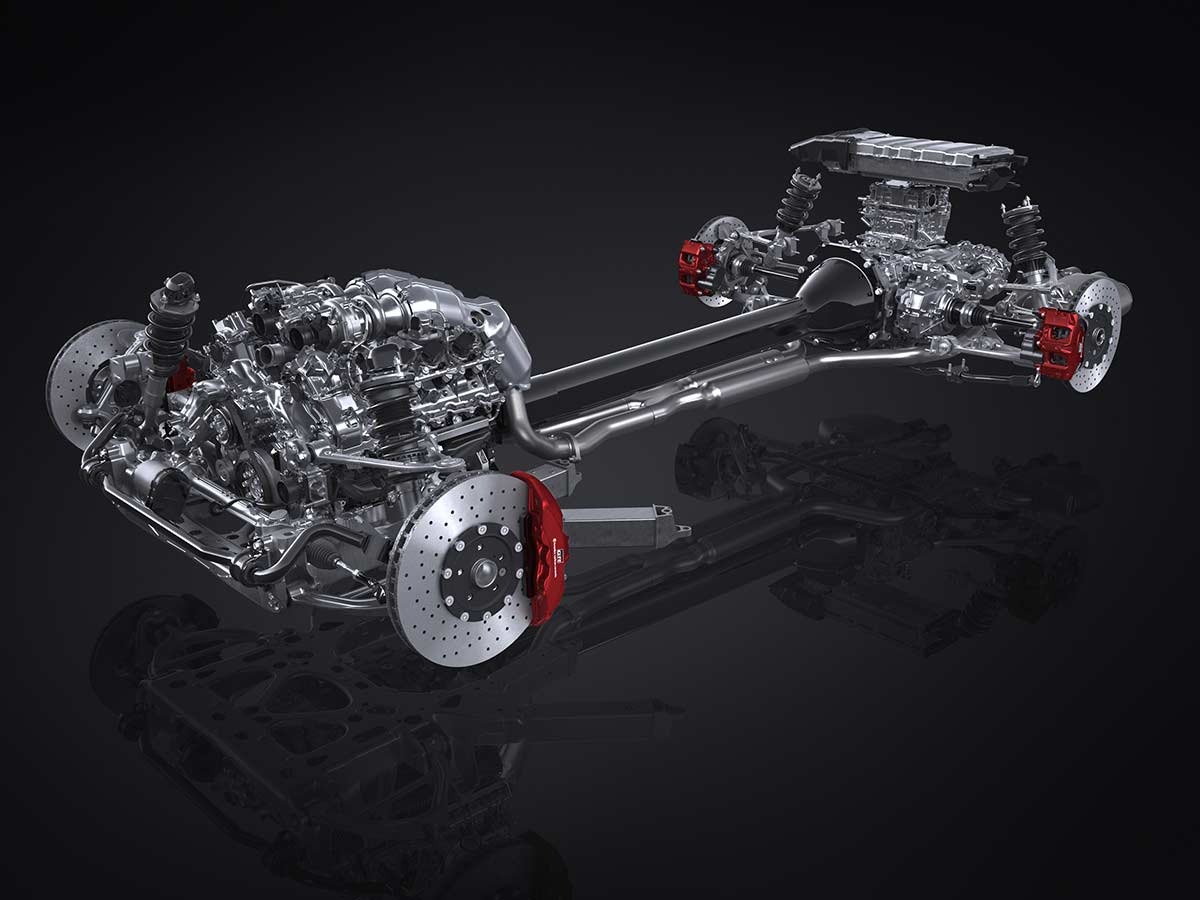 toyota gr gt v8 hybrid supercar powertrain