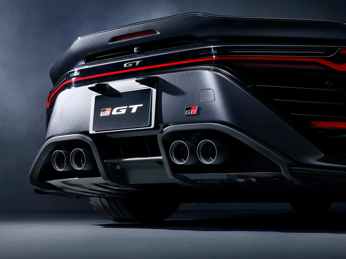 toyota gr gt v8 hybrid supercar rear diffuser