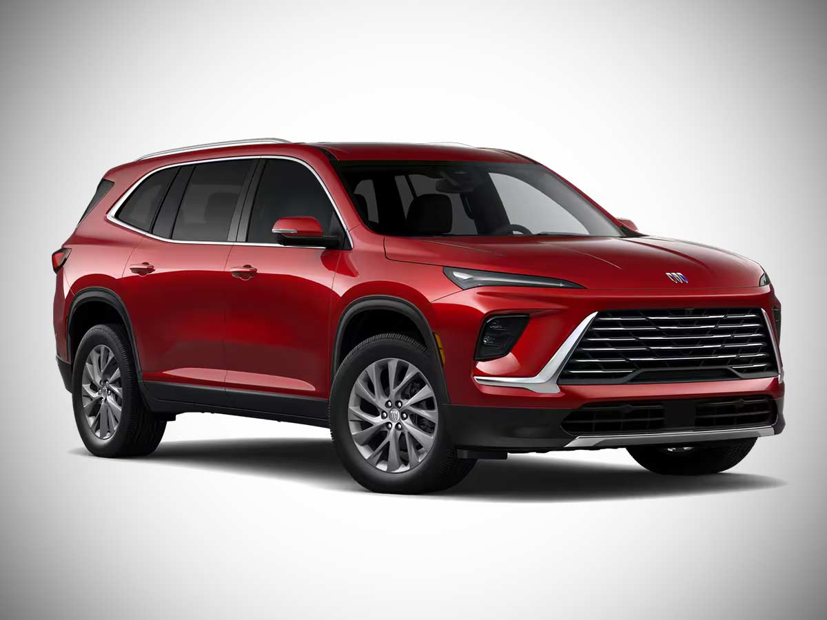 2026 Buick Enclave Preferred Cherry Red Tintcoat Front Quarter