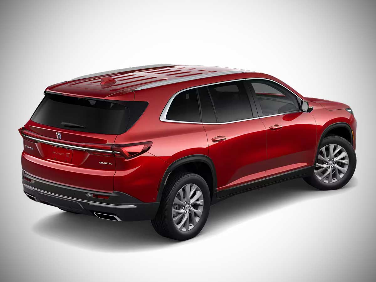 2026 Buick Enclave Preferred Cherry Red Tintcoat Rear Quarter