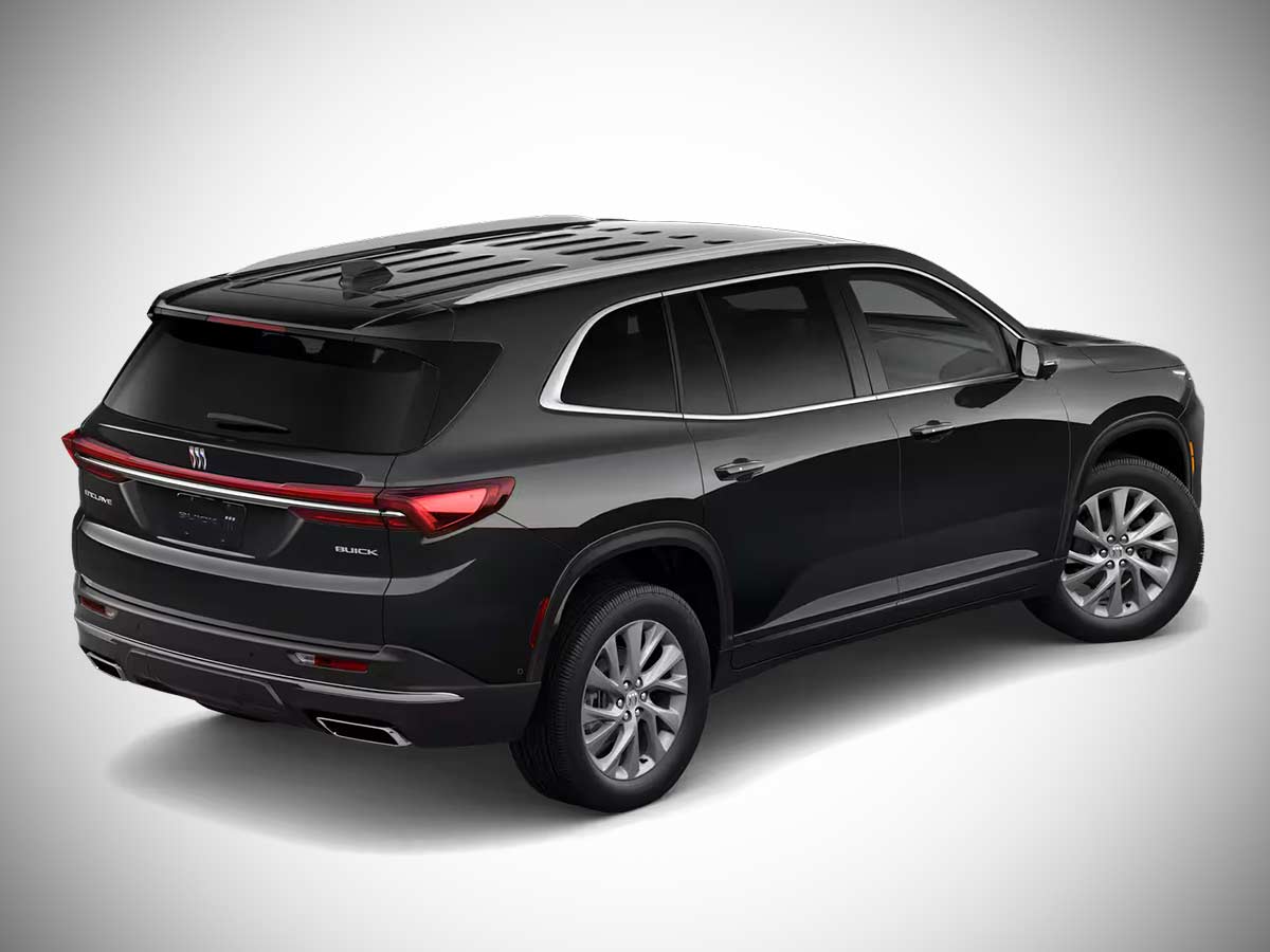2026 Buick Enclave Preferred Ebony Twilight Metallic Rear Quarter