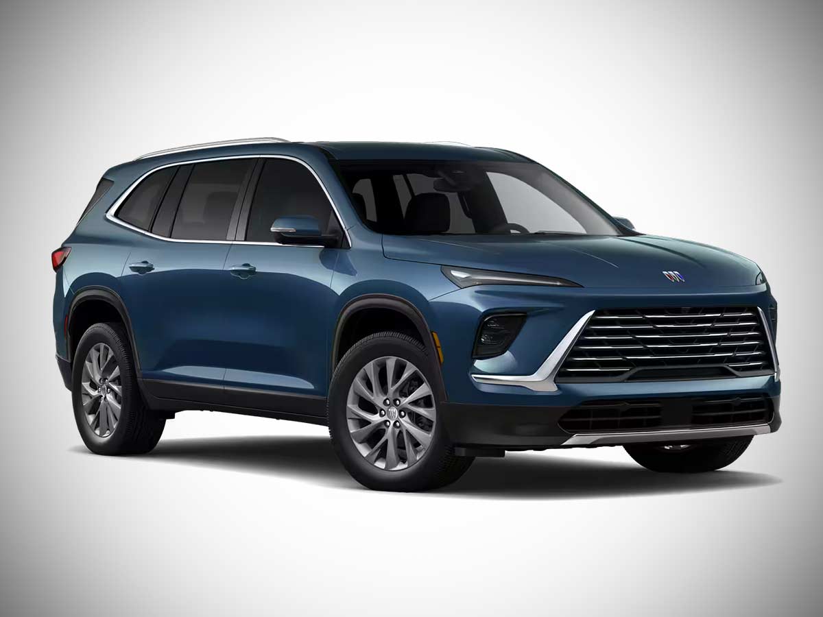 2026 Buick Enclave Preferred Ocean Blue Metallic Front Quarter