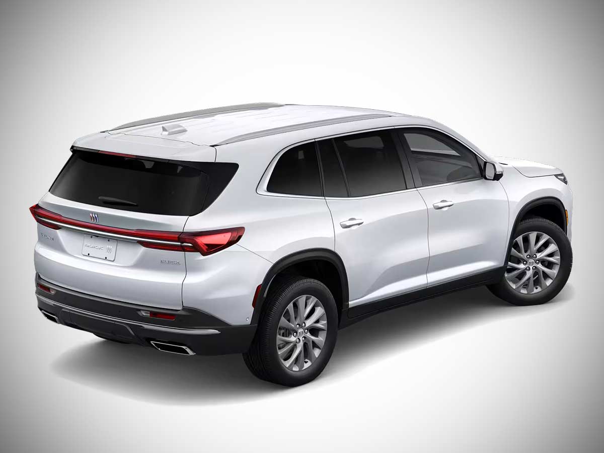 2026 Buick Enclave Preferred Summit White Rear Quarter