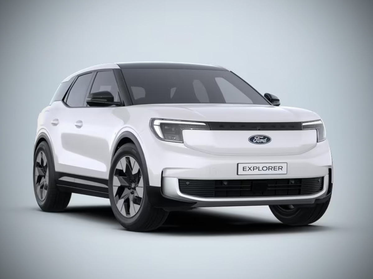 2026 Ford Explorer EV Frozen White