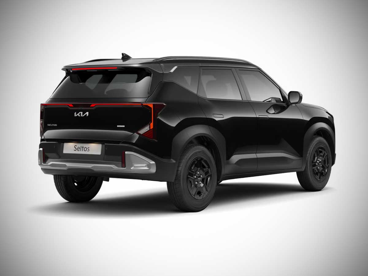 2026 Kia Seltos HTE Aurora Black Pearl Rear Quarter