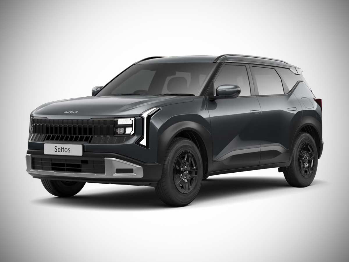 2026 Kia Seltos HTE Gravity Gray Front Quarter