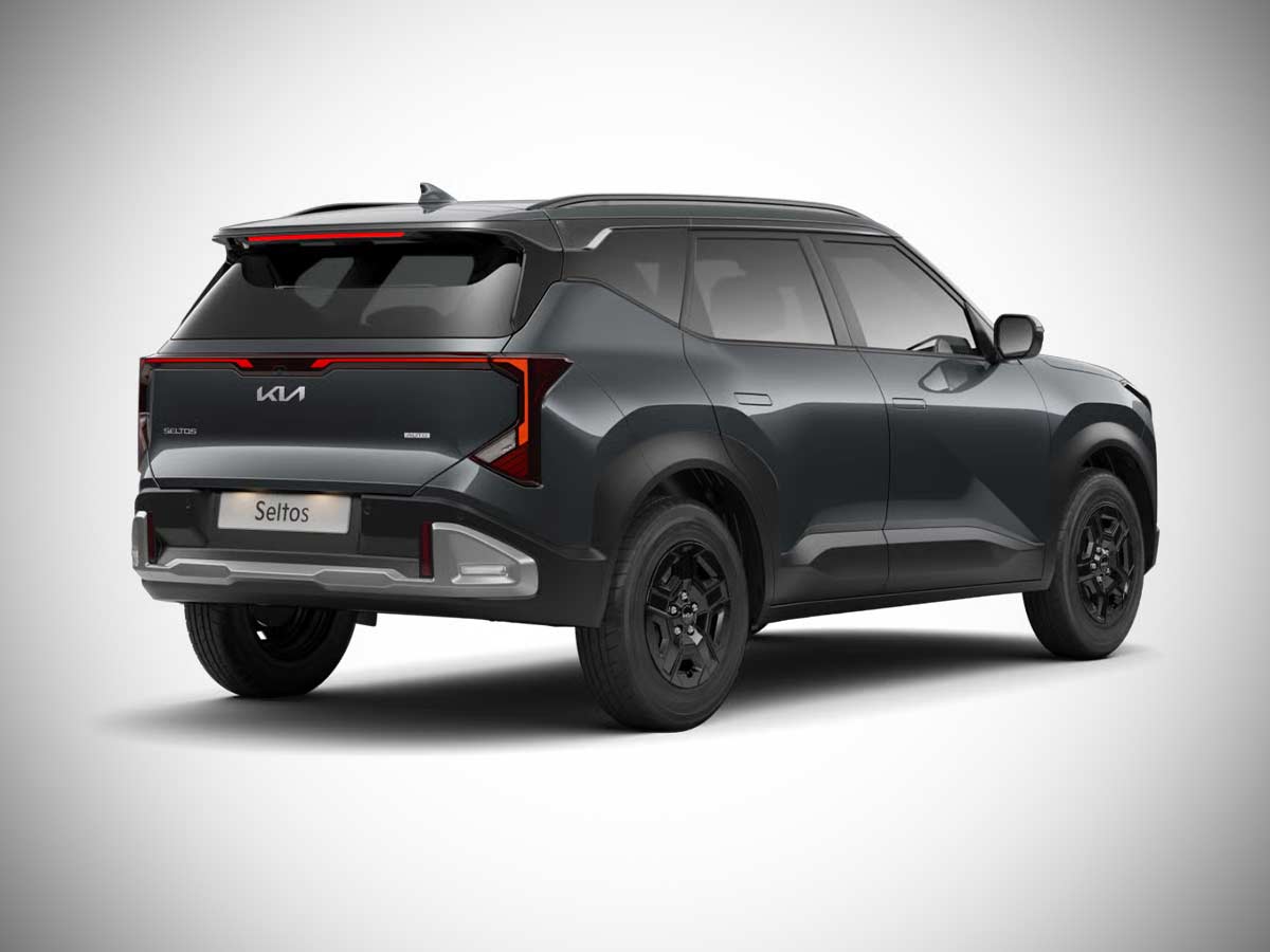 2026 Kia Seltos HTE Gravity Gray Rear Quarter