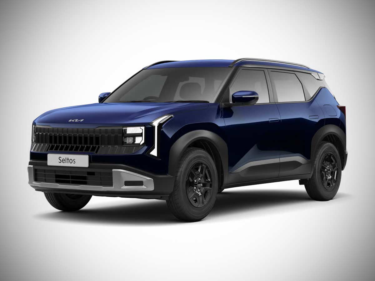 2026 Kia Seltos HTE Imperial Blue Front Quarter