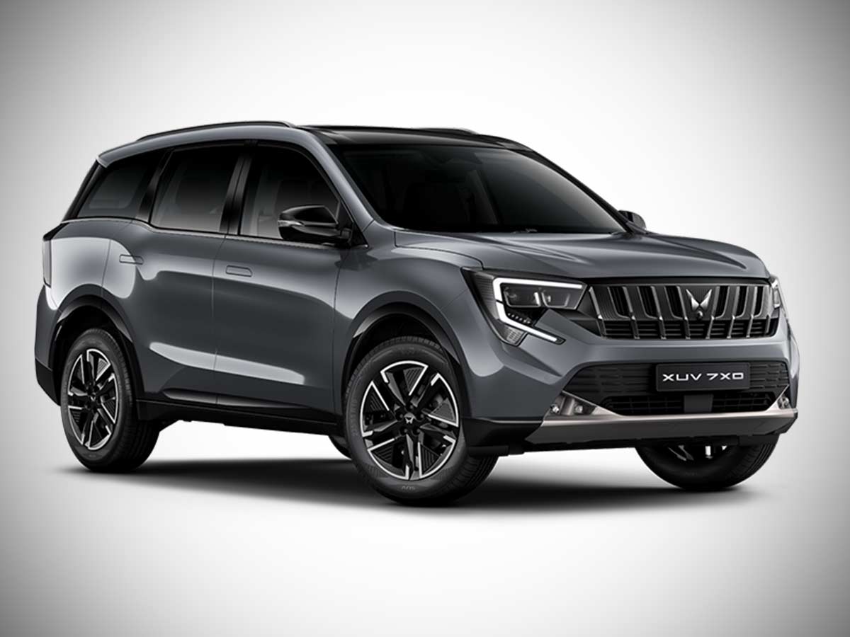 2026 Mahindra XUV 7XO Galaxy Grey with Stealth Black roof