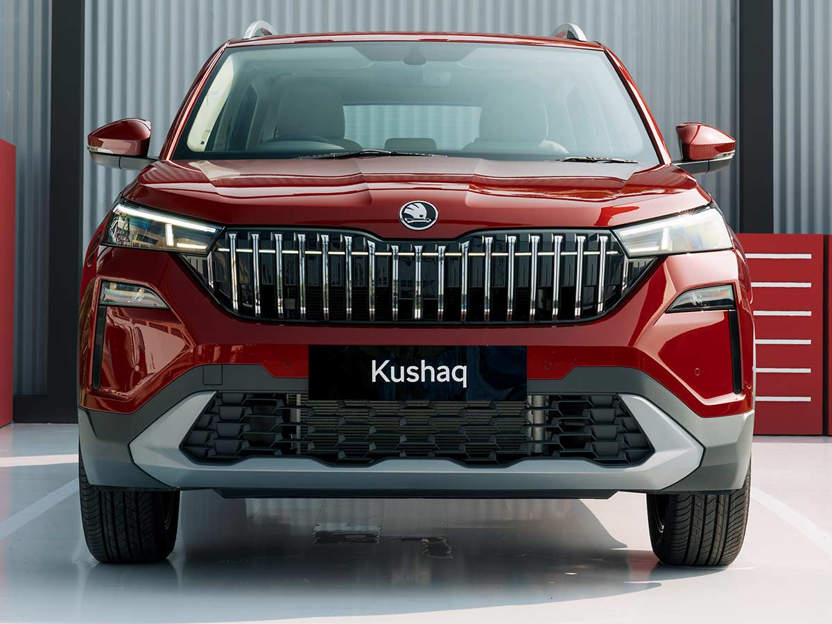 2026 Skoda Kushaq LED DRL and Grille
