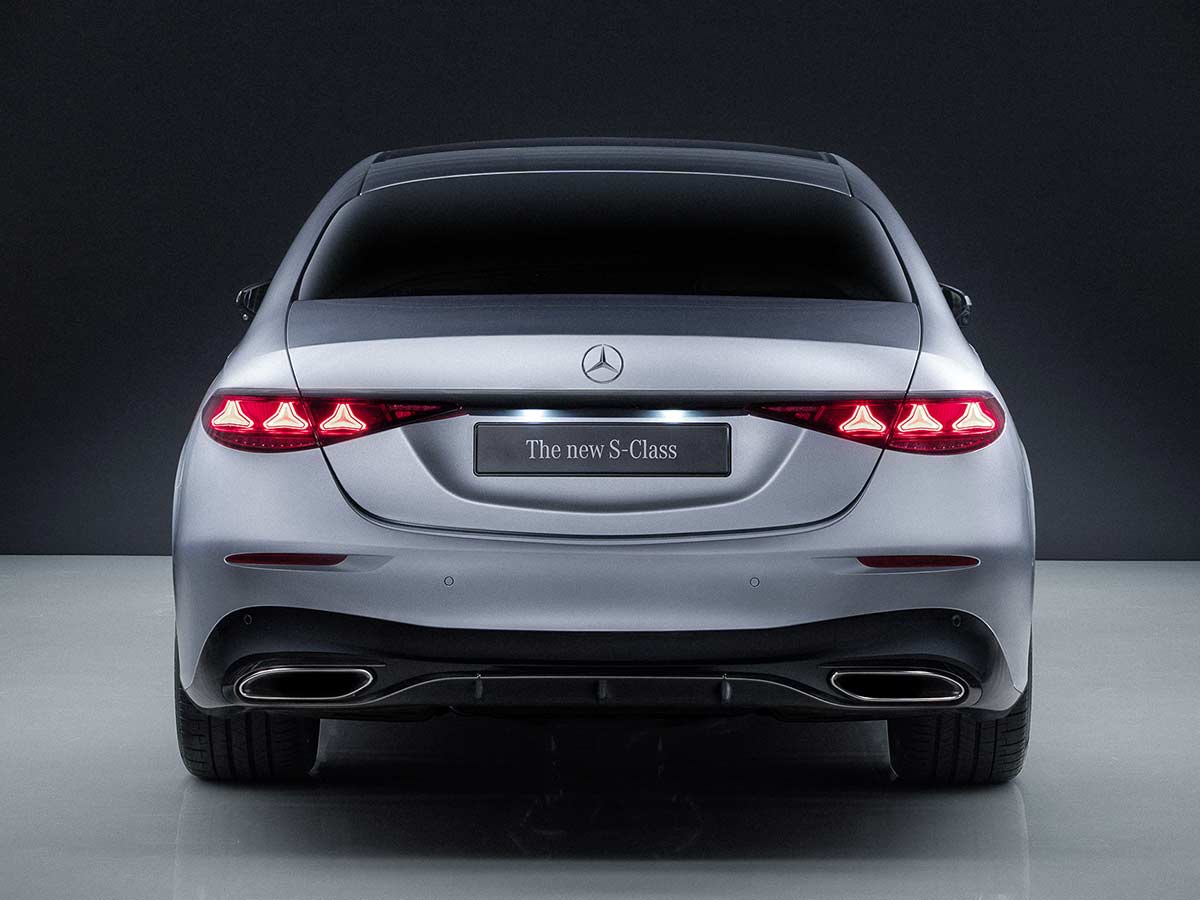 2026 Mercedes Benz S Class Night Package Silver Rear