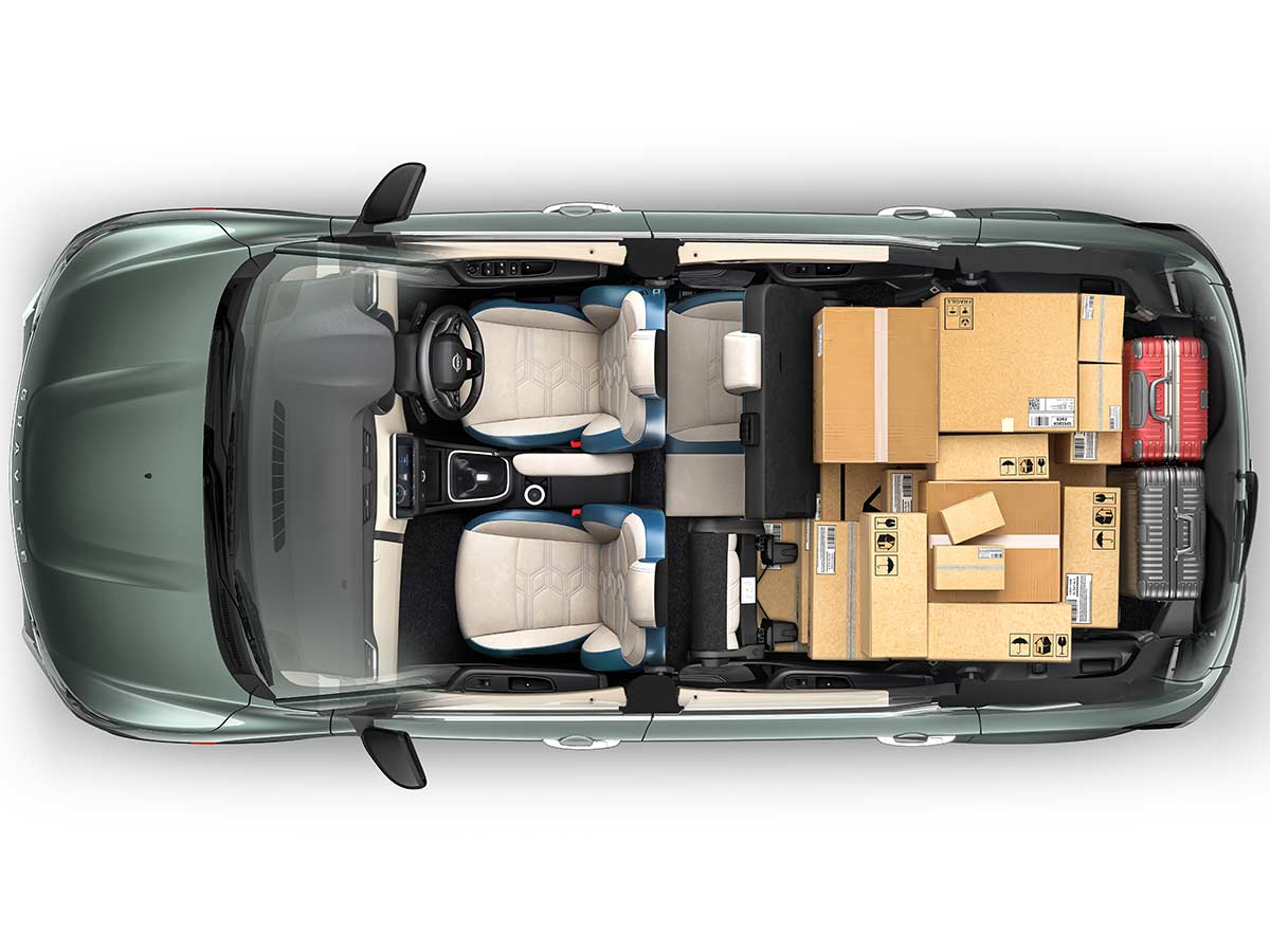 2026 Nissan Gravite Luggage Space Seats Folded