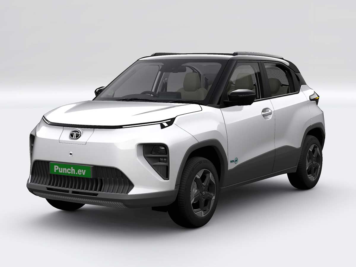 2026 Tata Punch EV Pristine White Dual Tone