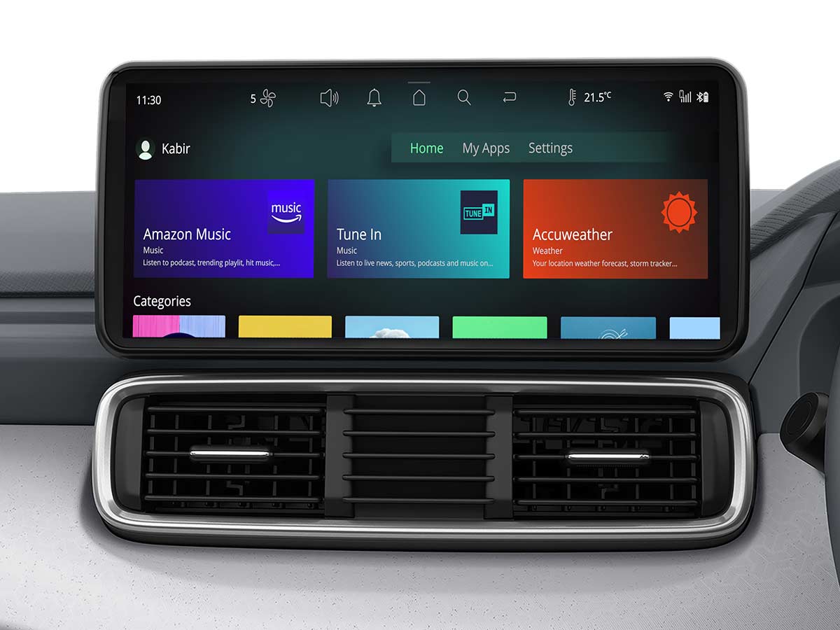 2026 Tata Punch EV Touchscreen display