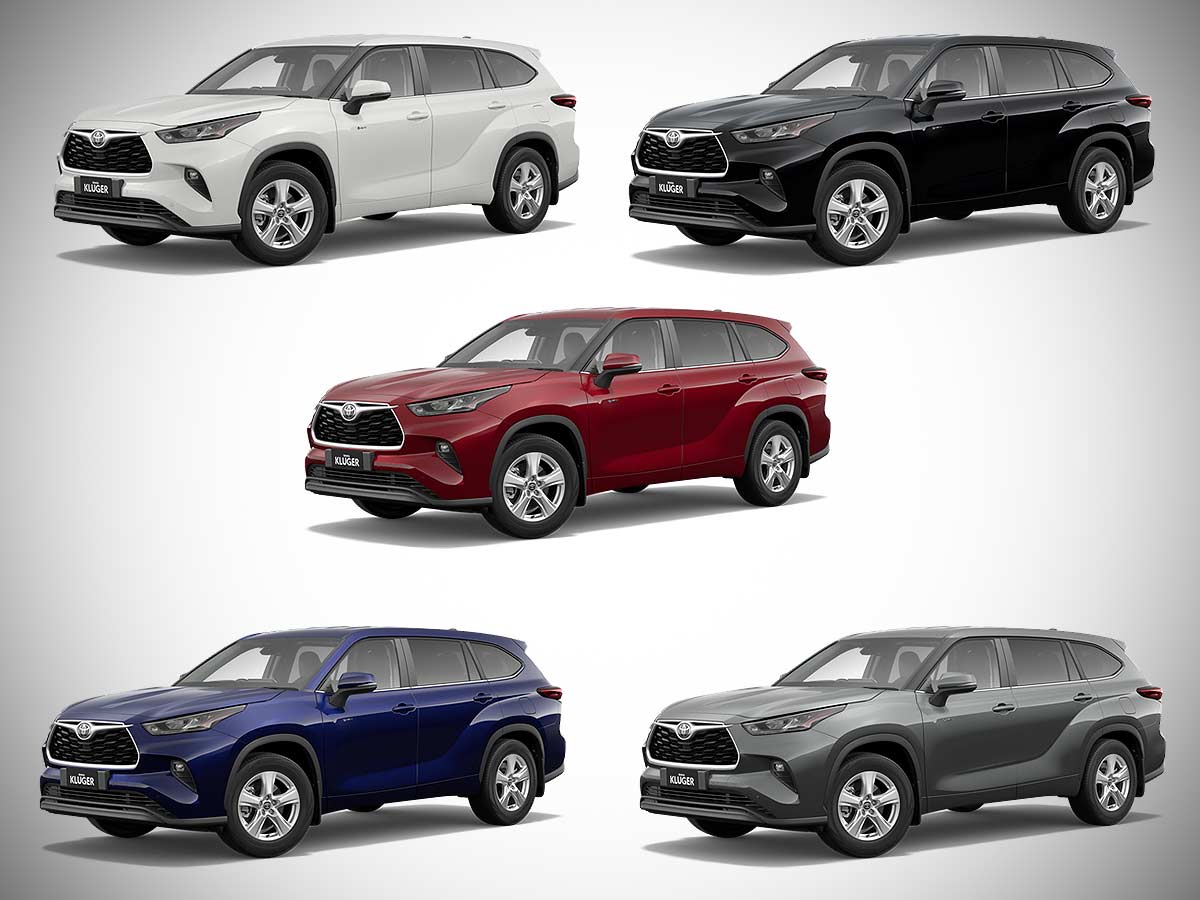 2026 Toyota Kluger Colors All Options