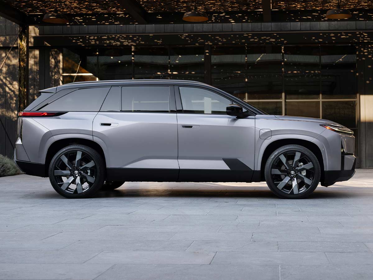 2027 Toyota Highlander Electric Side Three Row SUV