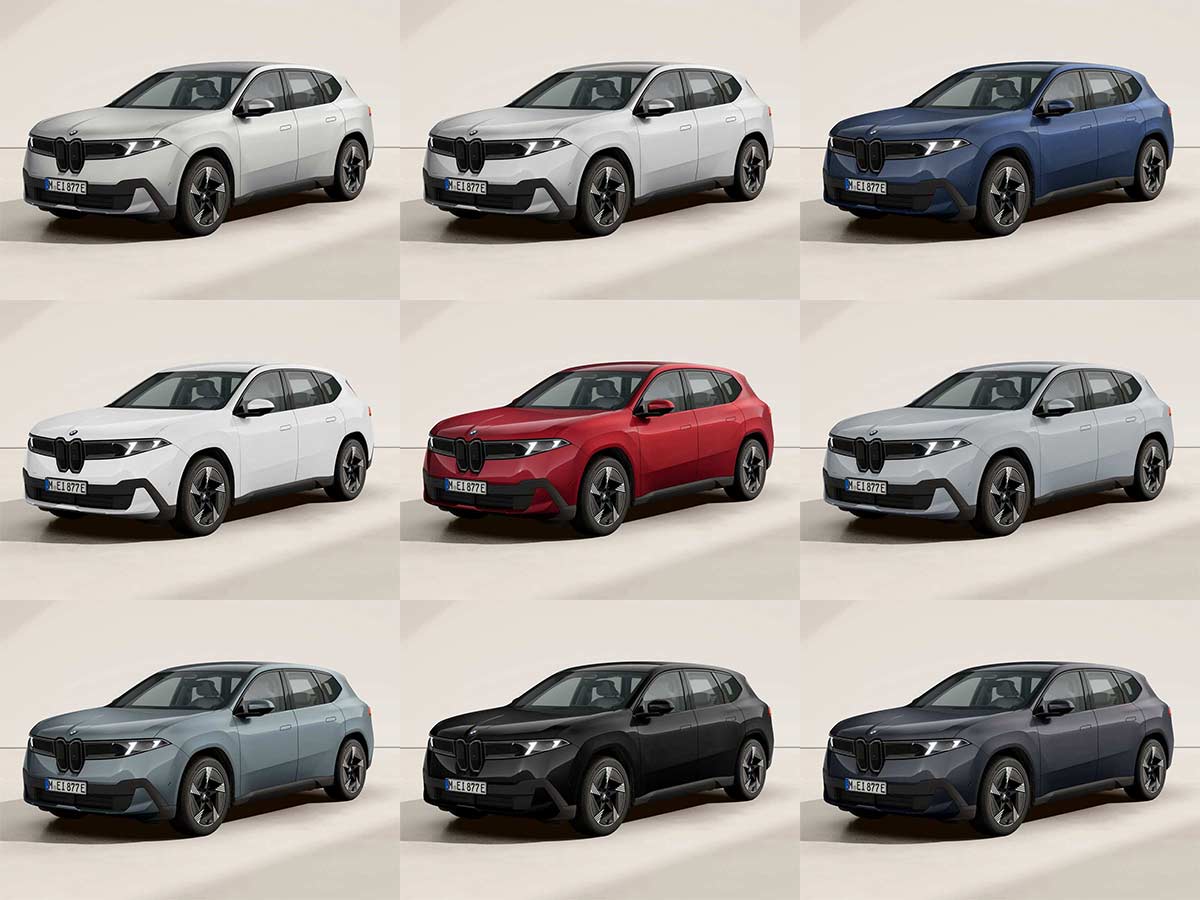 2026 BMW iX3 Colors All Options