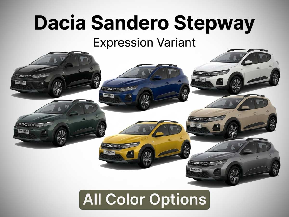2026 Dacia Sandero Stepway Colors All Options