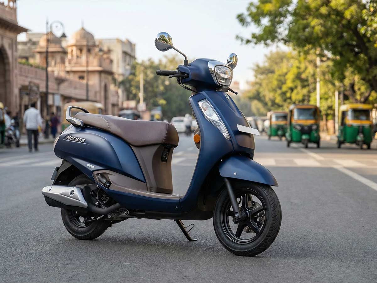 2026 Suzuki Access 125 ABS Metallic Mat Silver Blue