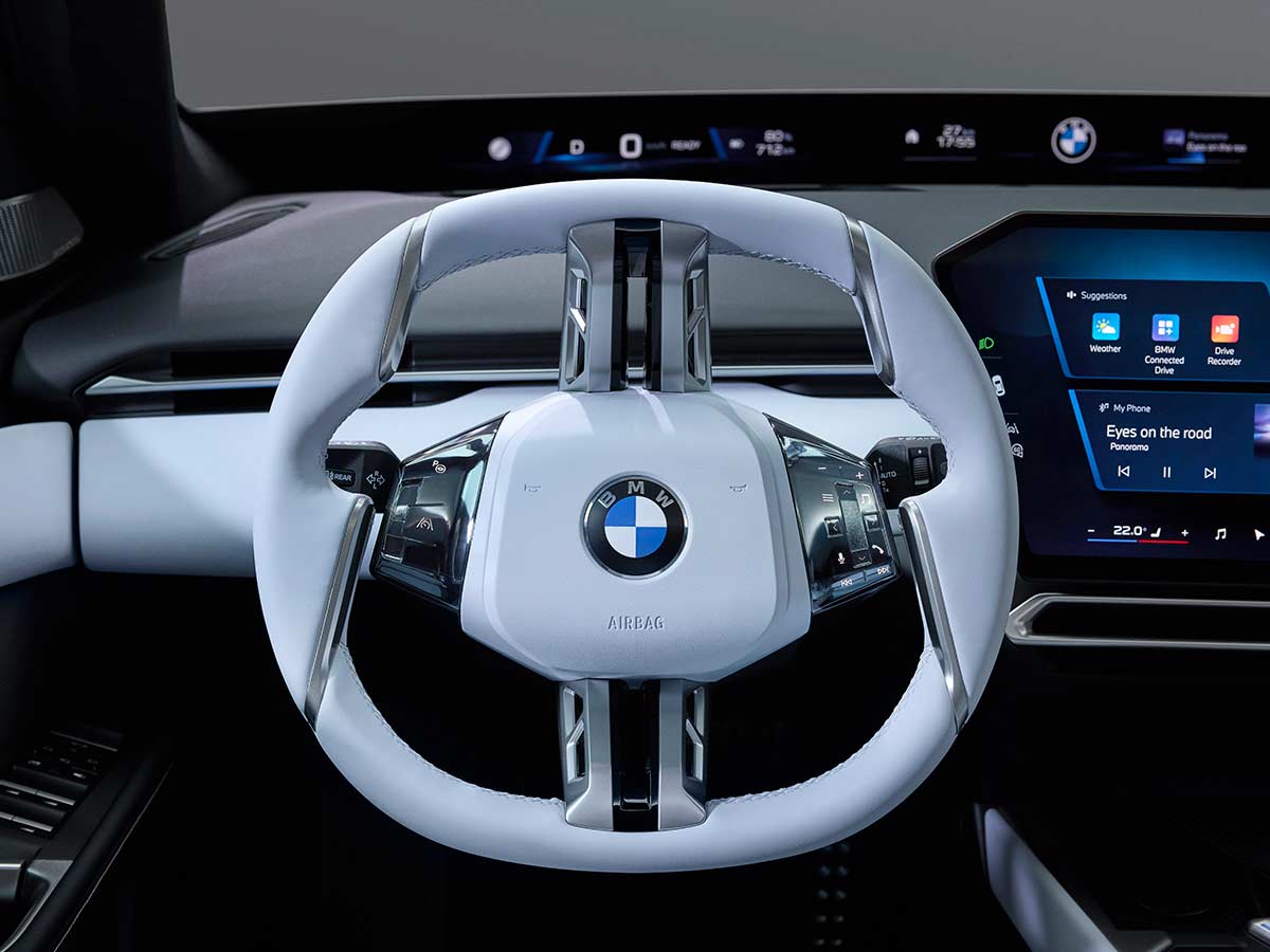 2027 BMW i3 Electric Sedan Steering Wheel