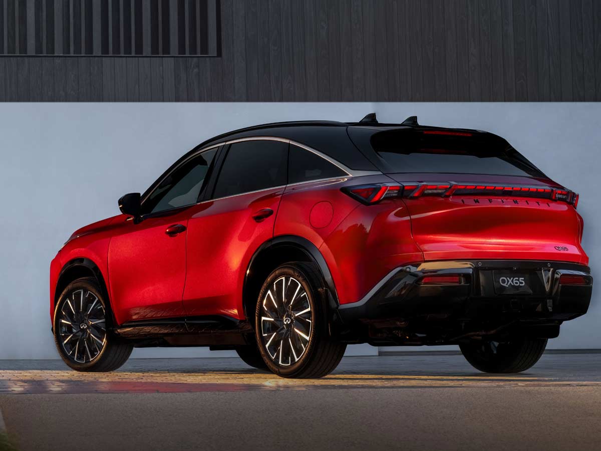 2027 INFINITI QX65 rear quarter view