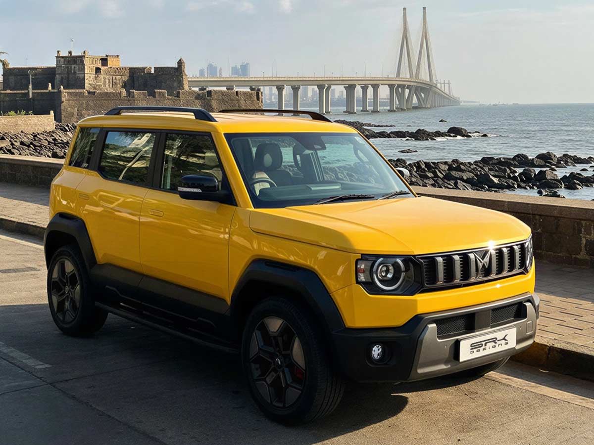 Mahindra Vision S Yellow Front Quarter Rendering
