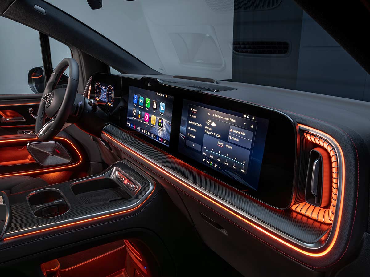 Mercedes Benz VLE AMG Line Plus Interior with Carbon Fibre Finish