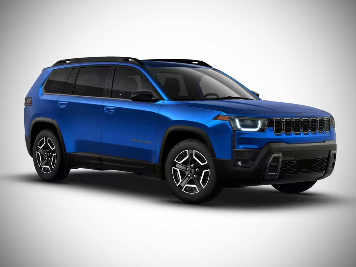 2026 Jeep Cherokee Limited Hydro Blue Pearl Front Quarter