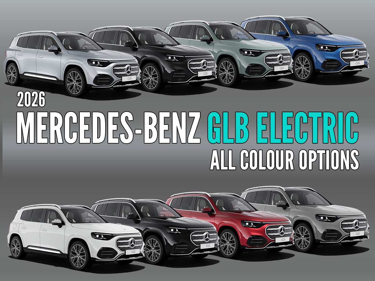2026 Mercedes Benz GLB Electric All Color Options Images