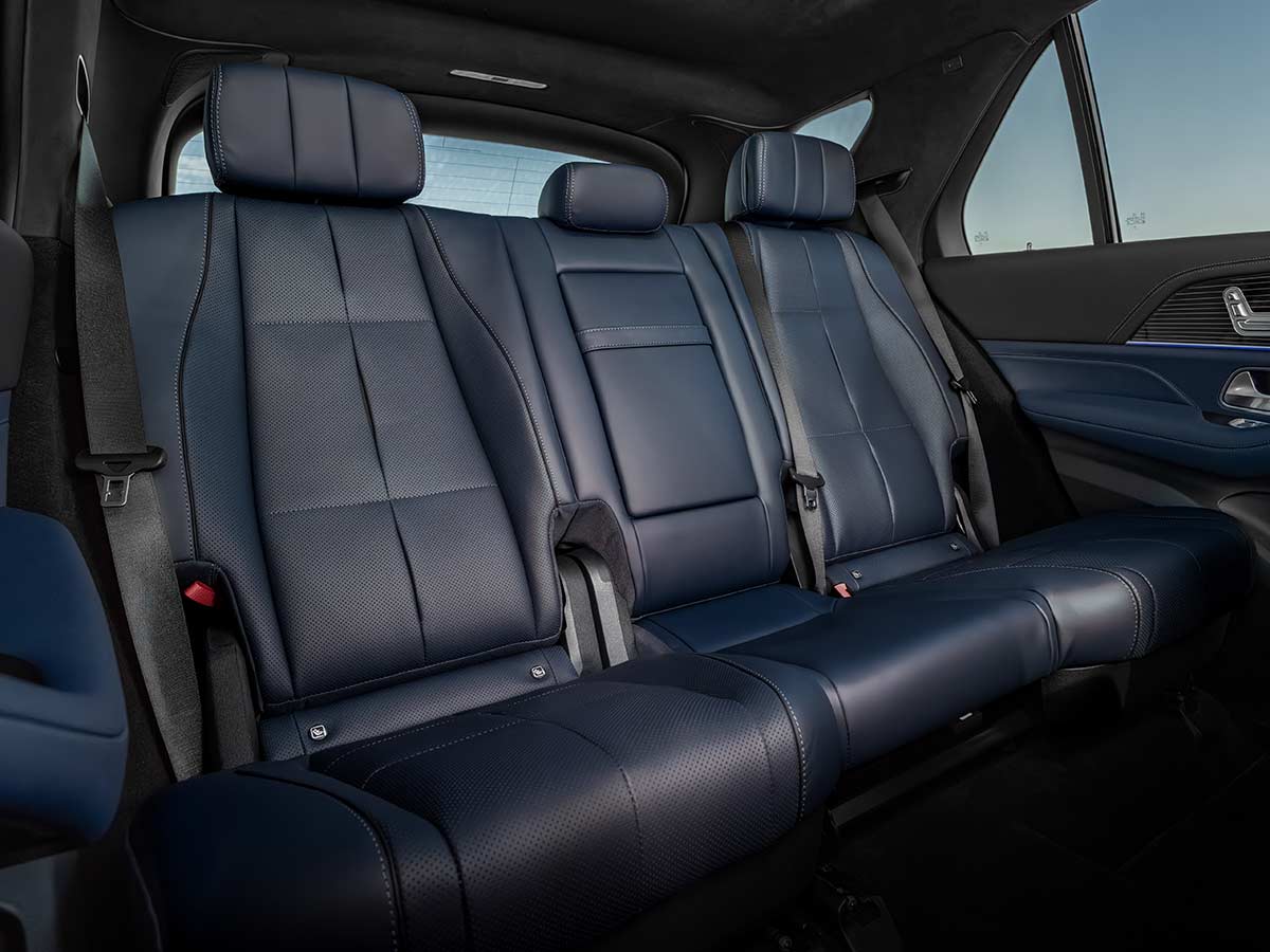 2026 Mercedes Benz GLE Rear Seats Yacht Blue