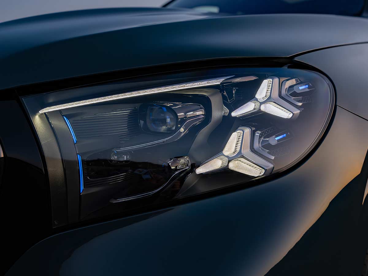 2026 Mercedes Benz GLS Headlamp Closeup