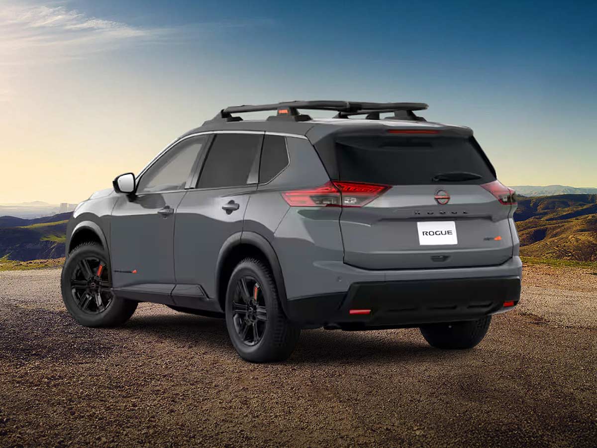 2026 Nissan Rogue Rock Creek Boulder Gray Pearl Rear Quarter