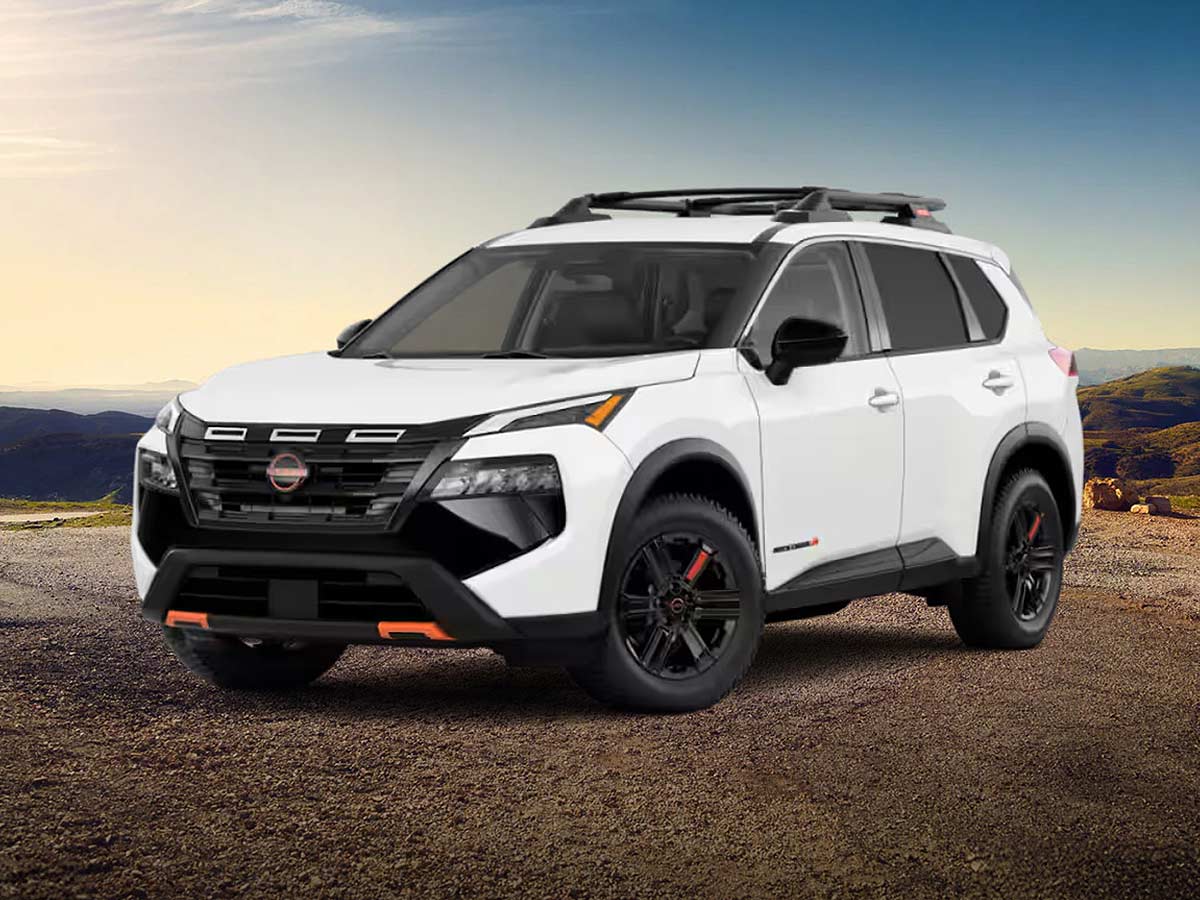 2026 Nissan Rogue Rock Creek Everest White Pearl Front Quarter