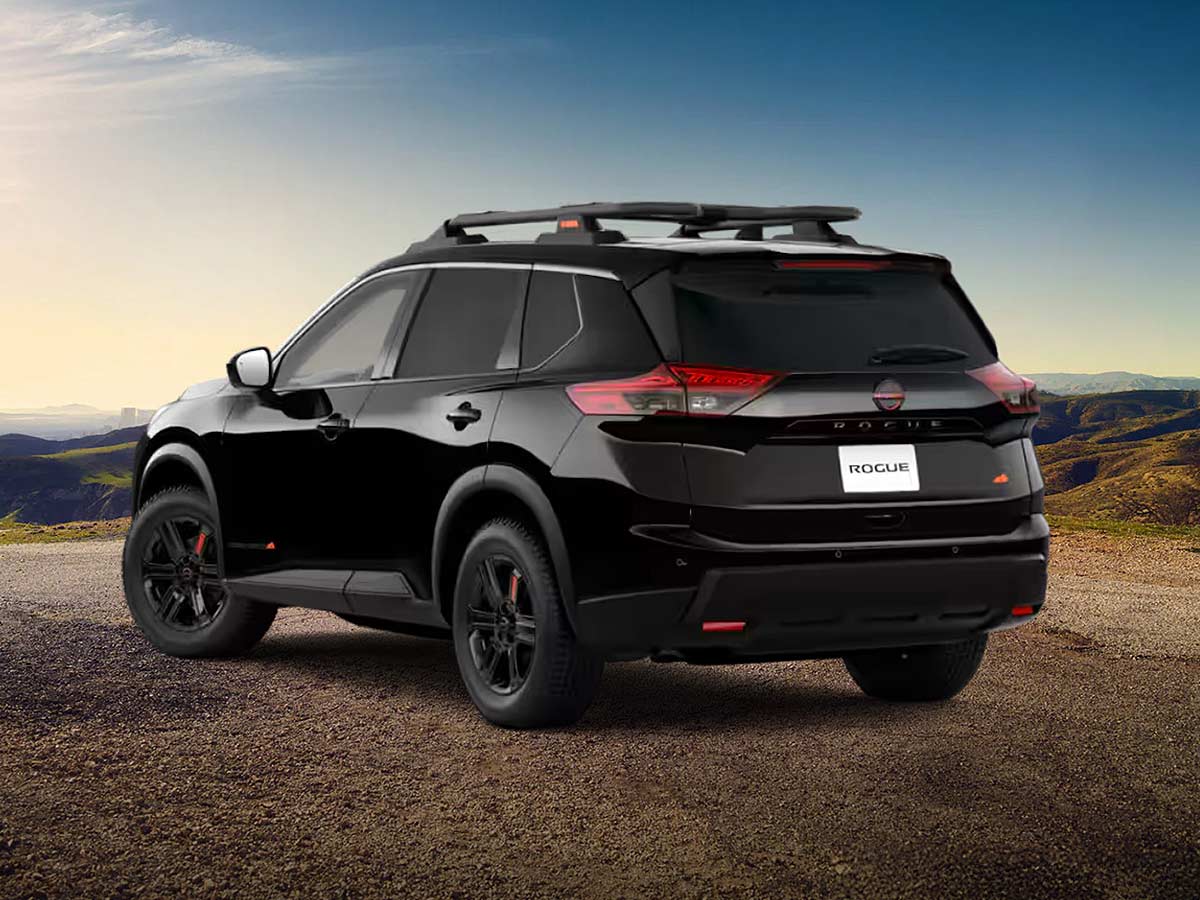 2026 Nissan Rogue Rock Creek Super Black Rear Quarter