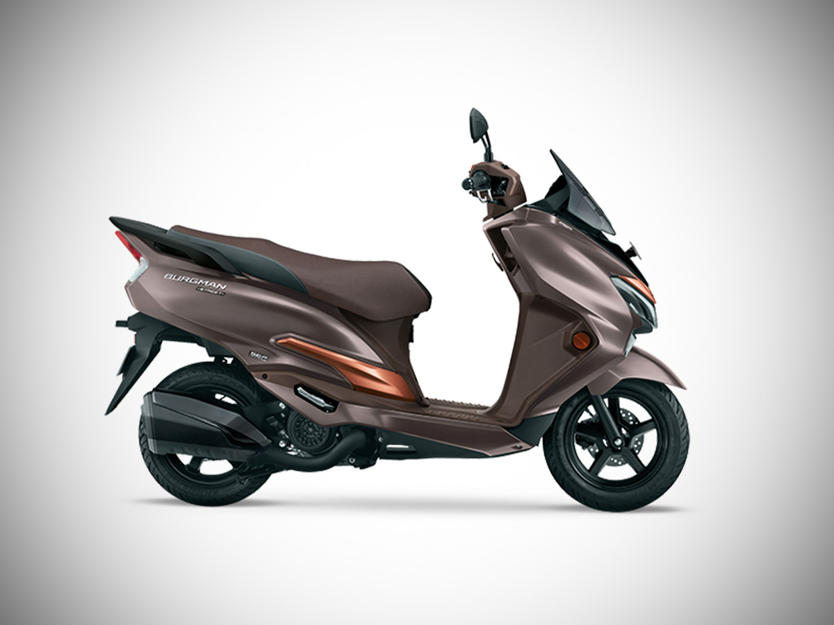 2026 Suzuki Burgman Street 125 Metallic Royal Bronze with Metallic Mat Luxe Copper