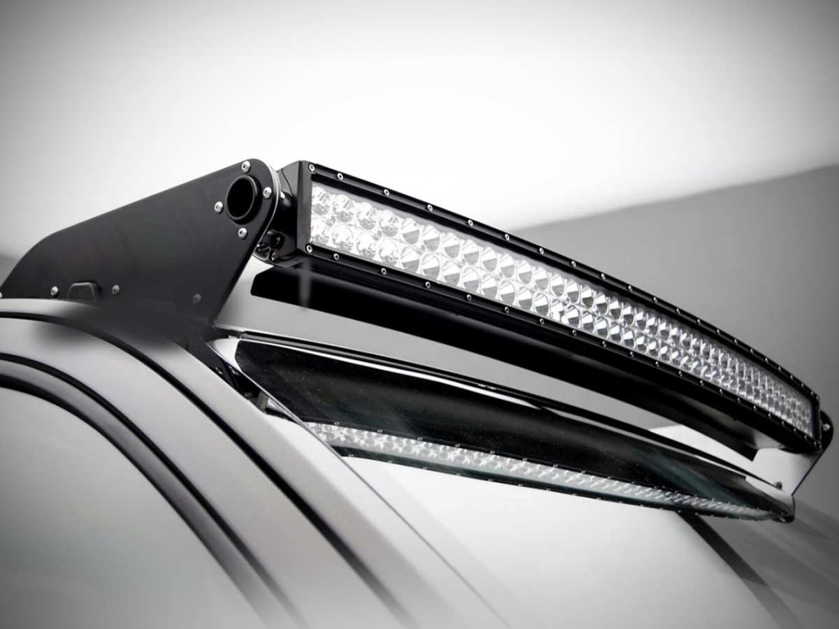 Curved LED light bar roof SUV 2026