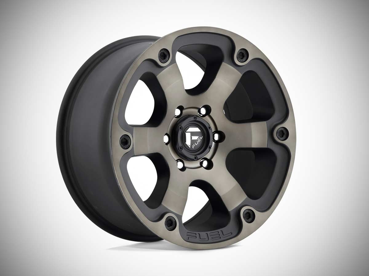 Fuel Beast off road wheel matte black double dark tint 2026