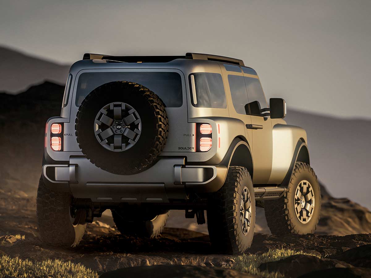 Hyundai Boulder SUV Concept Rear Quarter View