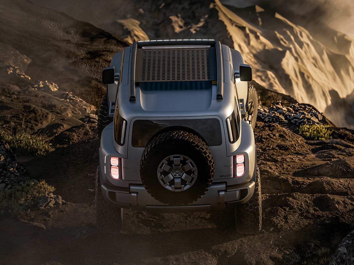 Hyundai Boulder SUV Concept Rear Top View