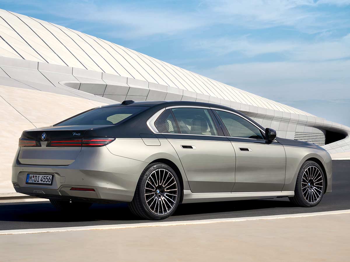 New BMW 7 Series 2027 Rear Quarter 740 xDrive