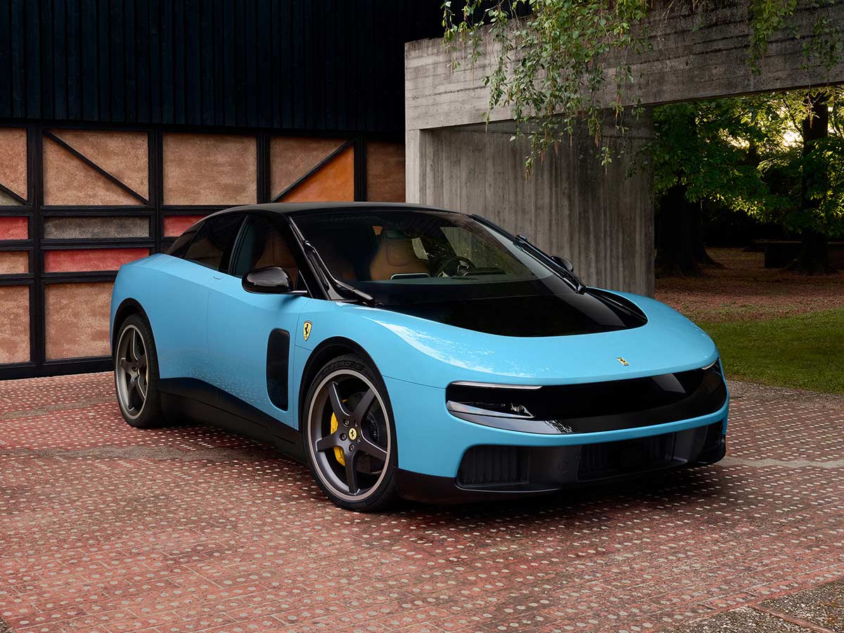 Inside Ferrari’s Revolutionary 1050 HP Electric Supercar That Changes Everything 2 2026 Ferrari Luce Blue Front Right Quarter View