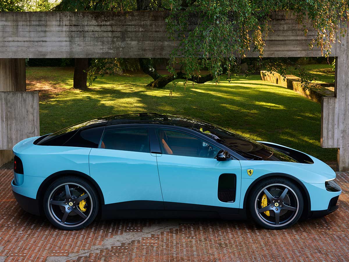 Inside Ferrari’s Revolutionary 1050 HP Electric Supercar That Changes Everything 17 2026 Ferrari Luce Blue Side View