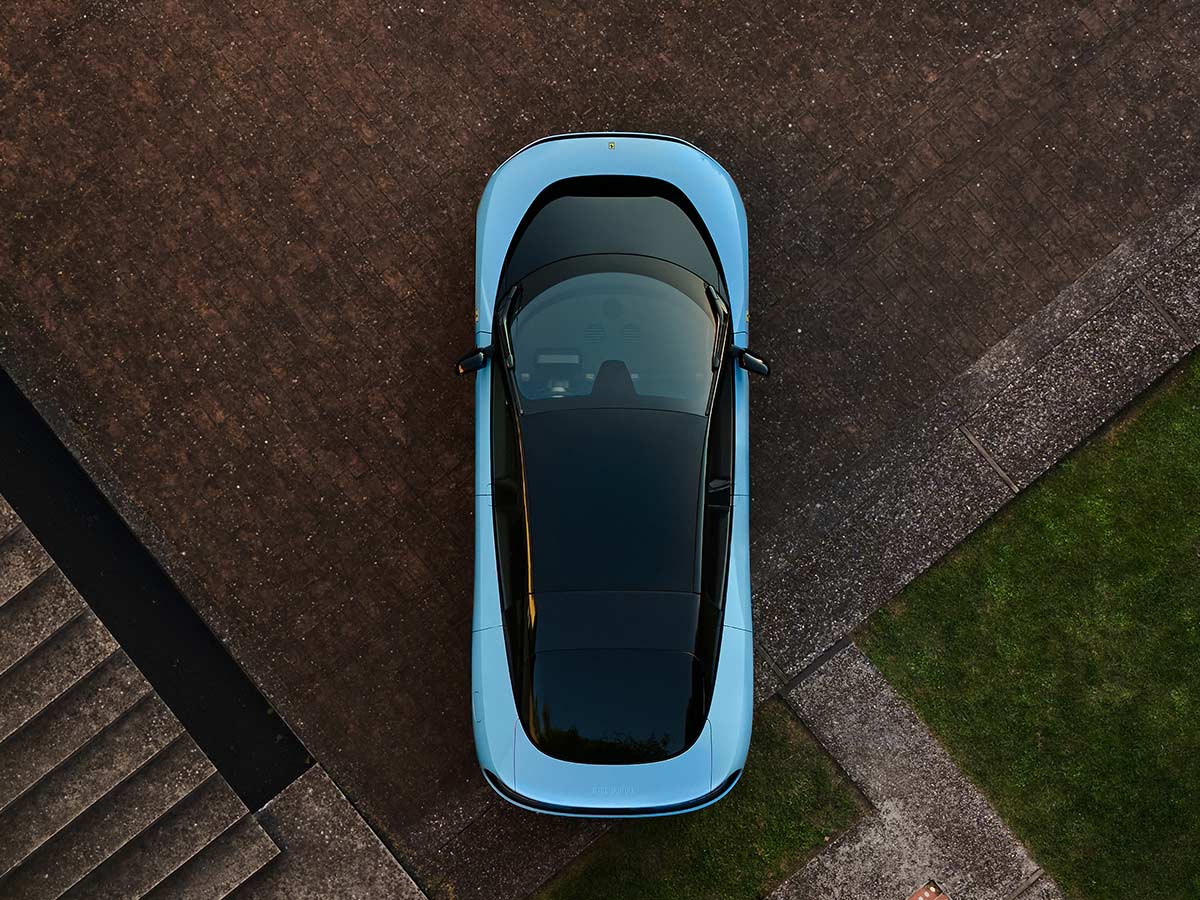 Inside Ferrari’s Revolutionary 1050 HP Electric Supercar That Changes Everything 22 2026 Ferrari Luce Blue Top View