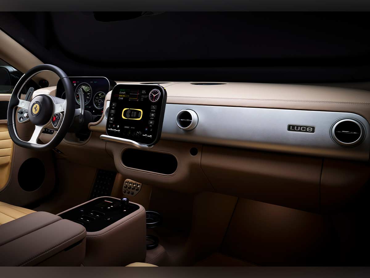 Inside Ferrari’s Revolutionary 1050 HP Electric Supercar That Changes Everything 3 2026 Ferrari Luce Brown Interiors Dashboard