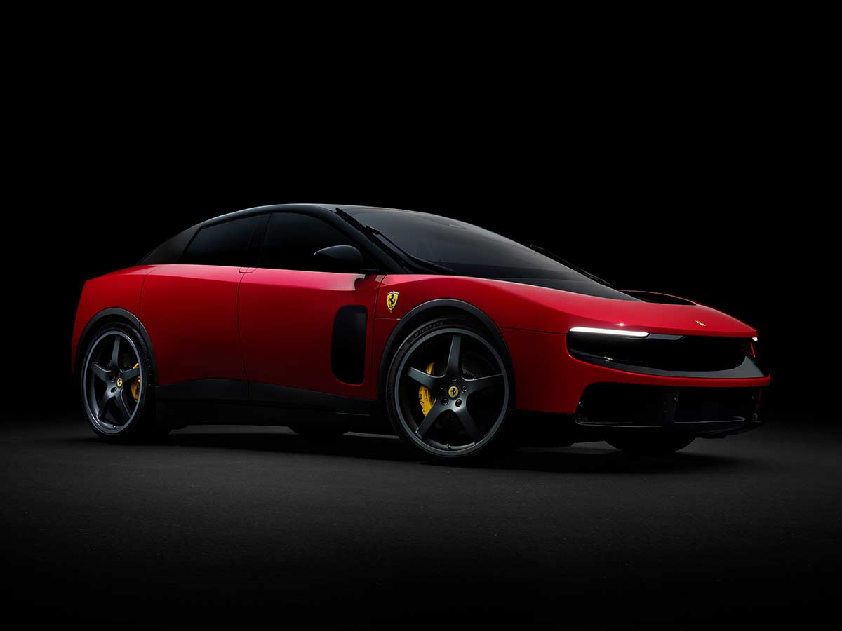 Inside Ferrari’s Revolutionary 1050 HP Electric Supercar That Changes Everything 2026 Ferrari Luce Red Front Quarter View