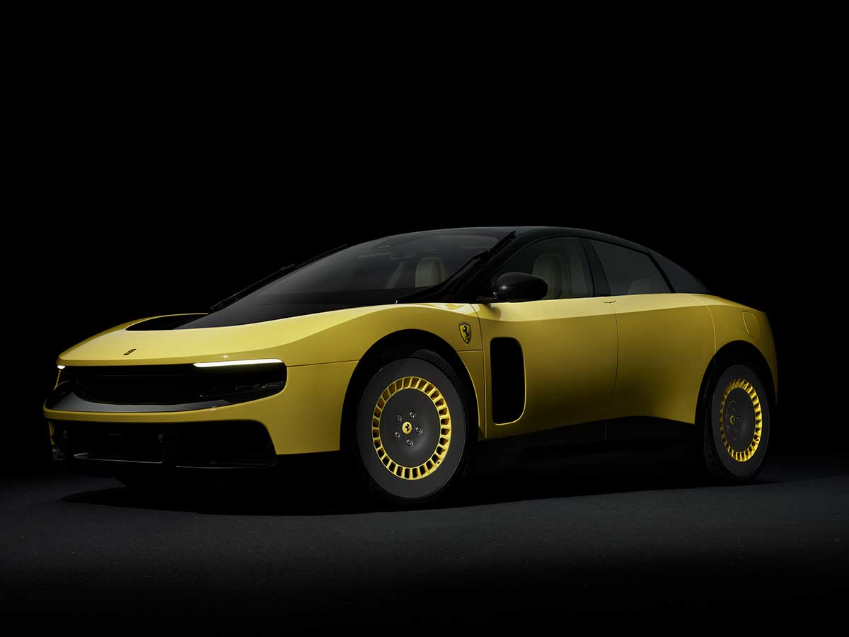 Inside Ferrari’s Revolutionary 1050 HP Electric Supercar That Changes Everything 1 2026 Ferrari Luce Yellow Front Left Quarter