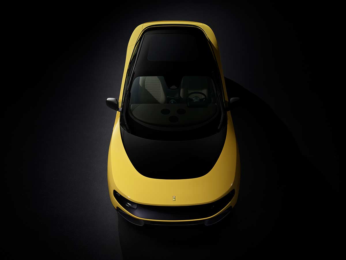 Inside Ferrari’s Revolutionary 1050 HP Electric Supercar That Changes Everything 9 2026 Ferrari Luce Yellow Top Front View