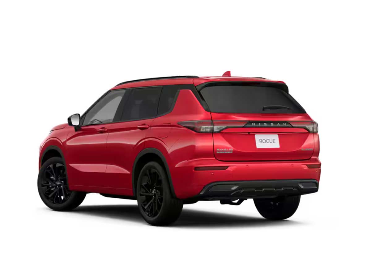 2026 Nissan Rogue PHEV Royal Red Rear