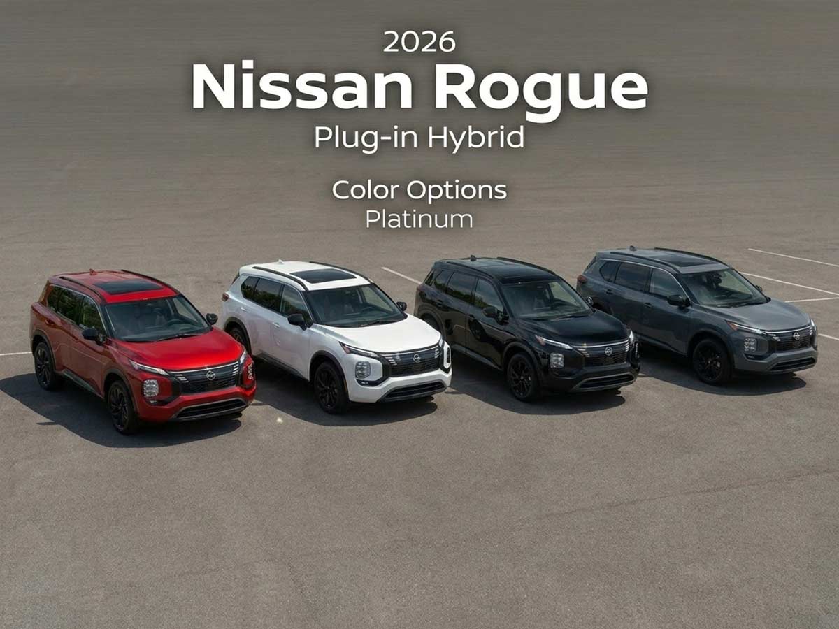 2026 Nissan Rogue Plug in Hybrid SUV Color Options